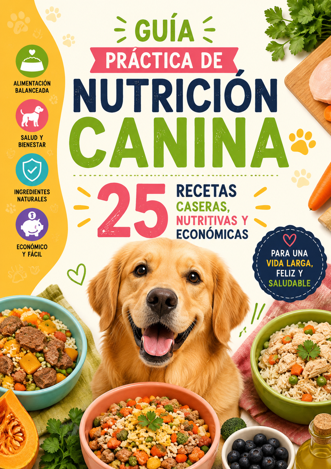 Portada de la Guía Práctica de Nutrición Canina